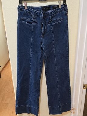 Lucky & Blessed Front Seamed Dark Blue Women's Jeans
